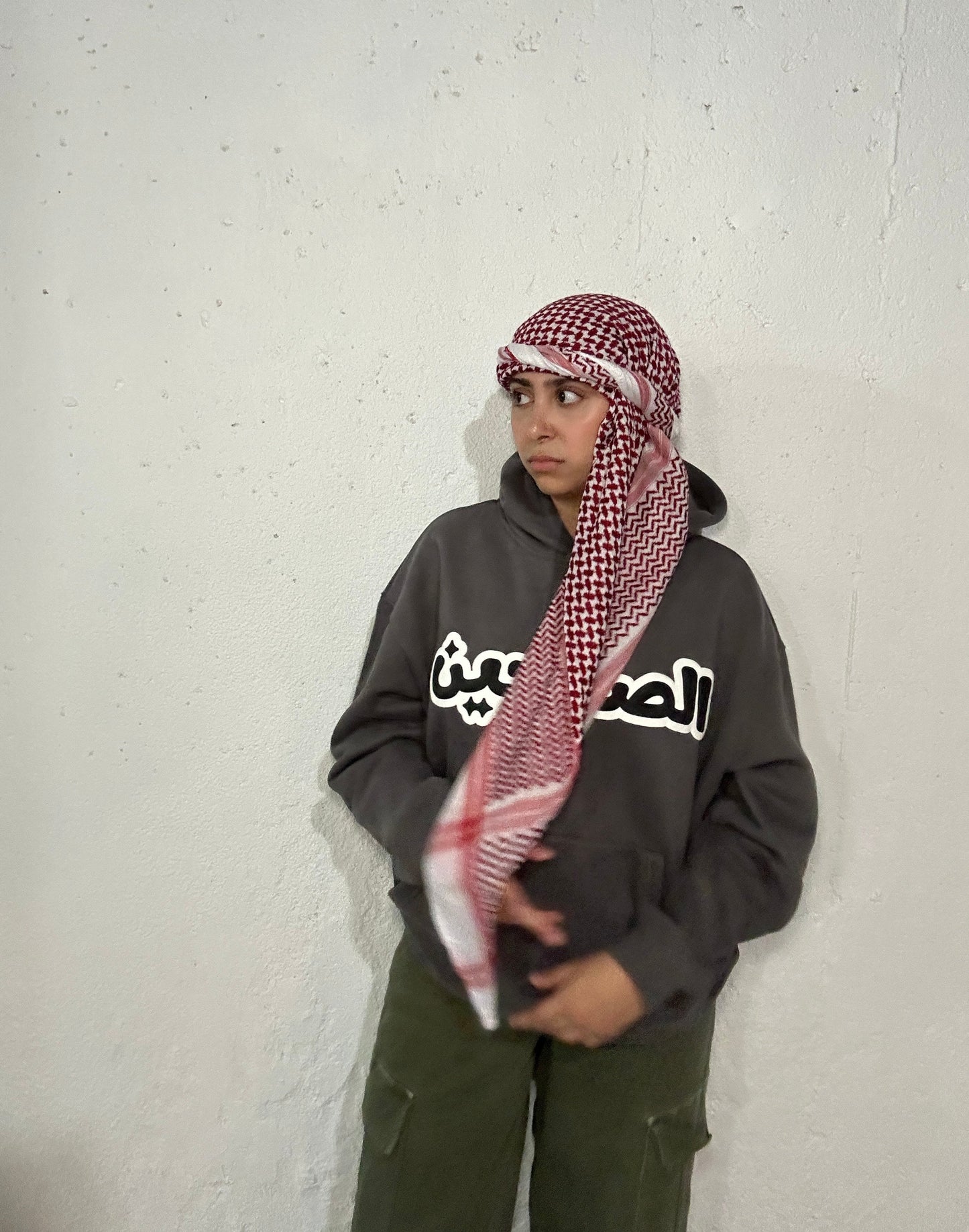 DARK GREY STAR HOODIE