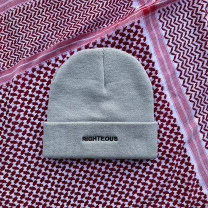 GREY FREE PALESTINE BEANIE